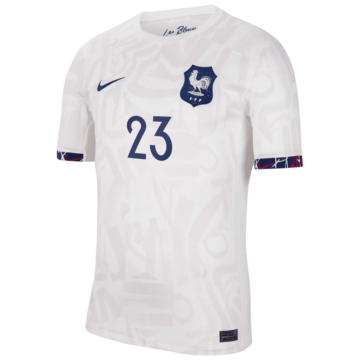 France Women Nike Away Stadium Shirt 2023-24 - Mens with Becho 23 printing - Kit Captain