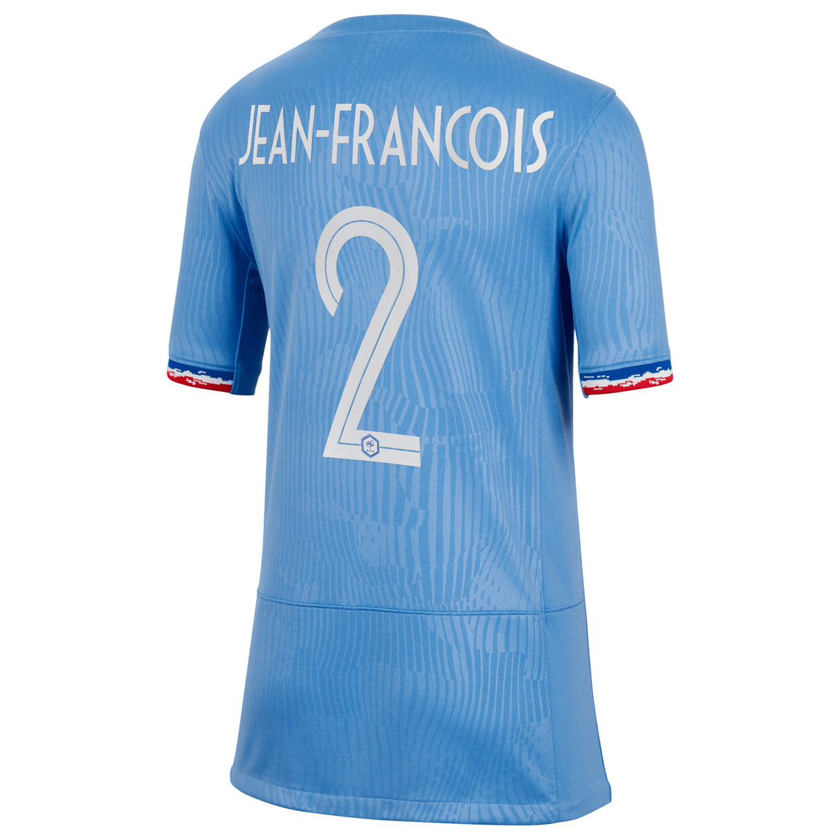 France Women Nike Home Stadium Shirt 2023-24 - Kids with Jean-Francois 2 printing - Kit Captain