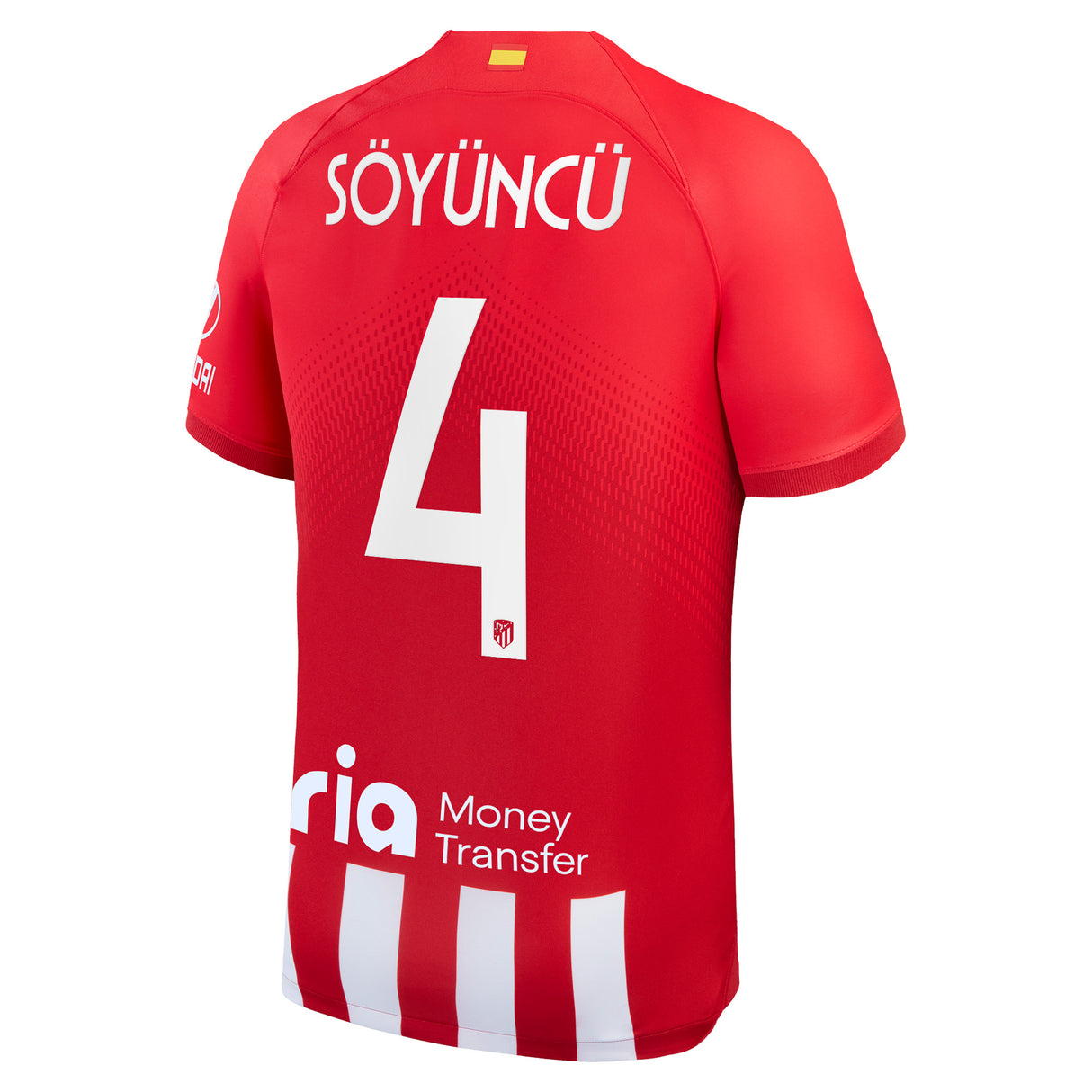 Atlético de Madrid Metropolitano Nike Home Stadium Shirt 2023-24 with Söyüncü 4 printing - Kit Captain