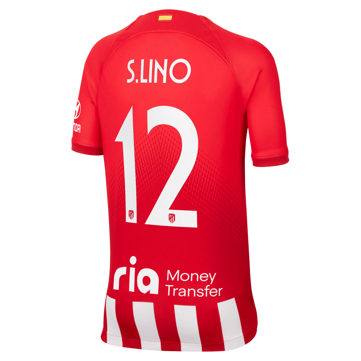 Atlético de Madrid Metropolitano Nike Home Stadium Shirt 2023-24 - Kids with S.Lino 12 printing