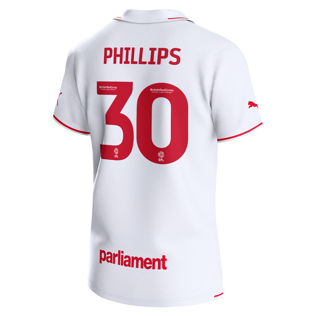 Barnsley Puma Away Shirt 2023-24 - Adam Phillips 30 - Kit Captain