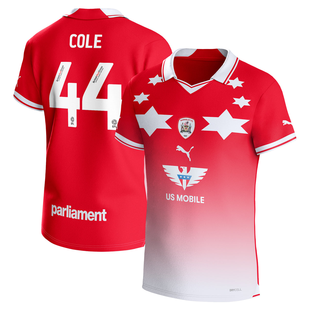 Barnsley Puma Home Shirt 2023-24 - Devante Cole 44