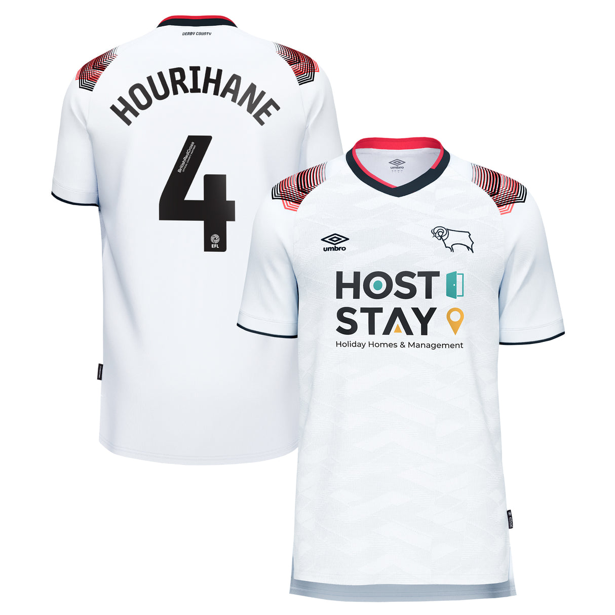 Derby County Umbro Home Shirt 2023-24 - Kids - Conor Hourihane 4