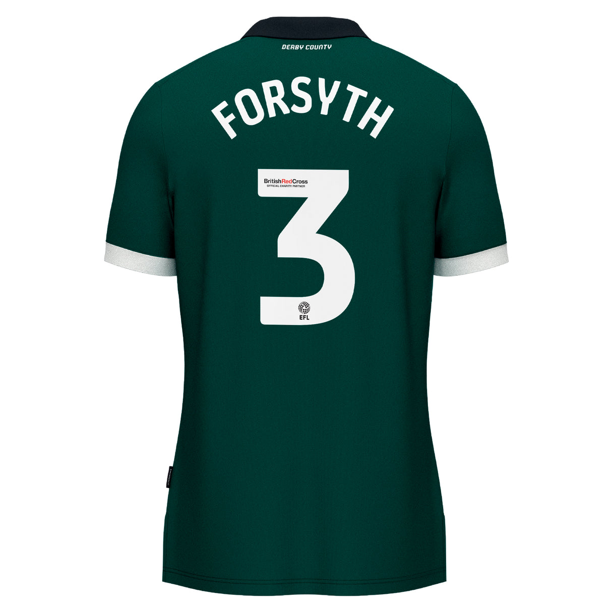 Derby County Umbro Third Shirt 2023-24 - Kids - Craig Forsyth 3 - Kit Captain