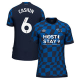 Derby County Umbro Away Shirt 2023-24 - Eiran Cashin 6 - Kit Captain