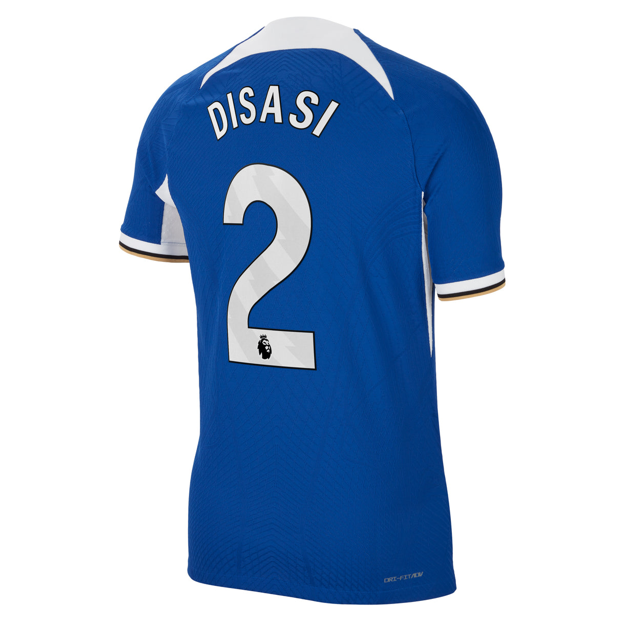 Chelsea Home Vapor Match Sponsored Shirt 2023-24 with Disasi 2 printing - Kit Captain