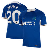 Chelsea Nike Home Stadium Sponsored Shirt 2023-24 with Palmer 20 printing