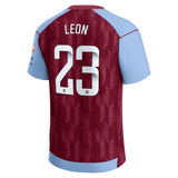 Aston Villa WSL Castore Home Shirt 2023-24 - With Leon 23 printing - Kit Captain