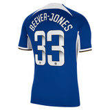 Chelsea WSL Nike Home Stadium Sponsored Shirt 2023-24 with Beever-Jones 33 printing