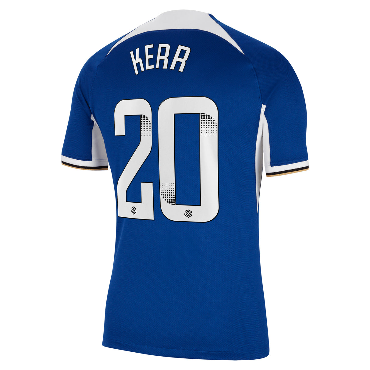 Chelsea WSL Nike Home Stadium Sponsored Shirt 2023-24 with Kerr 20 printing