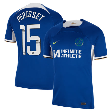 Chelsea WSL Nike Home Stadium Sponsored Shirt 2023-24 with Perisset 15 printing