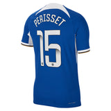 Chelsea WSL Home Vapor Match Sponsored Shirt 2023-24 with Perisset 15 printing - Kit Captain