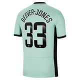 Chelsea WSL Nike Third Stadium Sponsored Shirt 2023-24 with Beever-Jones 33 printing