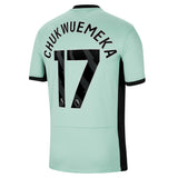 Chelsea Nike Third Stadium Sponsored Shirt 2023-24 with Chukwuemeka 17 printing