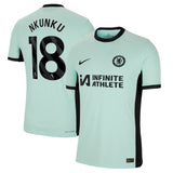 Chelsea Third Vapor Match Sponsored Shirt 2023-24 with Nkunku 18 printing - Kit Captain
