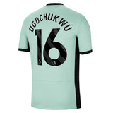 Chelsea Nike Third Stadium Sponsored Shirt 2023-24 with Ugochukwu 16 printing