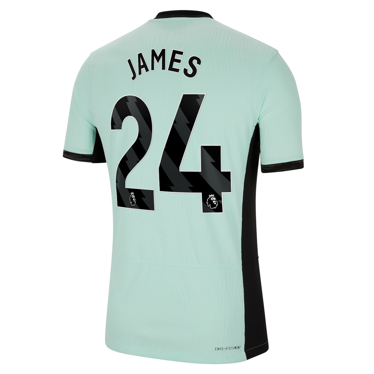 Chelsea Third Vapor Match Sponsored Shirt 2023-24 with James 24 printing - Kit Captain