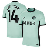 Chelsea Nike Third Stadium Sponsored Shirt 2023-24 with Chalobah 14 printing