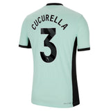 Chelsea Third Vapor Match Sponsored Shirt 2023-24 with Cucurella 3 printing - Kit Captain