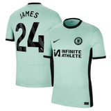 Chelsea Nike Third Stadium Sponsored Shirt 2023-24 with James 24 printing