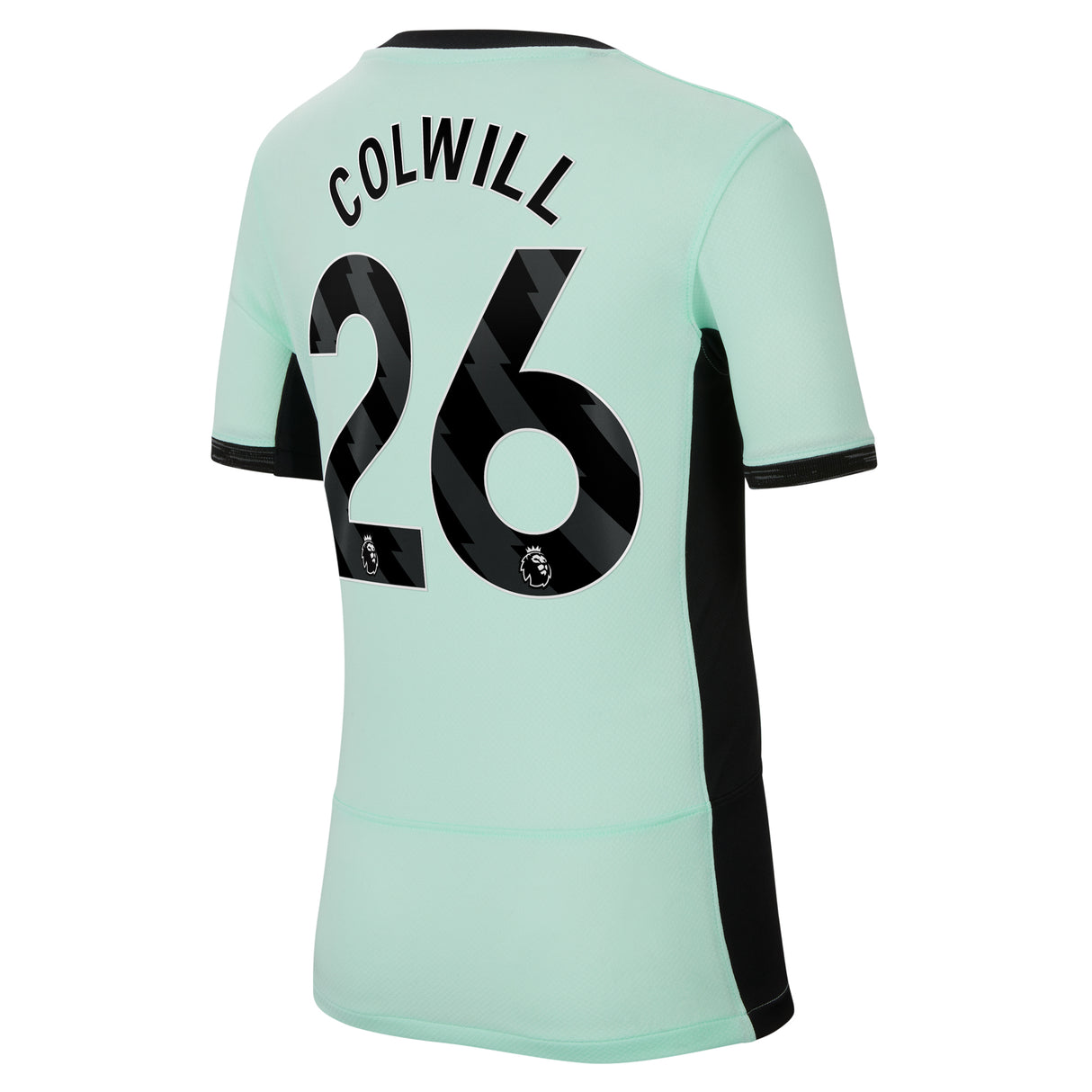 Chelsea Third Stadium Sponsored Shirt 2023-24 - Kids with Colwill 26 printing - Kit Captain