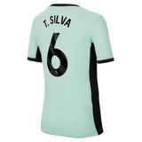 Chelsea Third Stadium Sponsored Shirt 2023-24 - Kids with Silva 6 printing - Kit Captain
