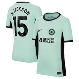 Chelsea Third Stadium Sponsored Shirt 2023-24 - Kids with Jackson 15 printing - Kit Captain