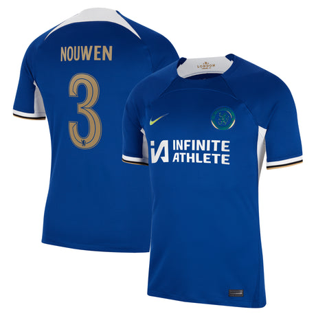 Chelsea Cup Nike Home Stadium Sponsored Shirt 2023-24 with Nouwen 3 printing