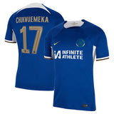 Chelsea Cup Nike Home Stadium Sponsored Shirt 2023-24 with Chukwuemeka 17 printing