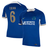 Chelsea Cup Nike Home Stadium Sponsored Shirt 2023-24 with T. Silva 6 printing