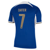 Chelsea Cup Nike Home Stadium Sponsored Shirt 2023-24 with Carter 7 printing