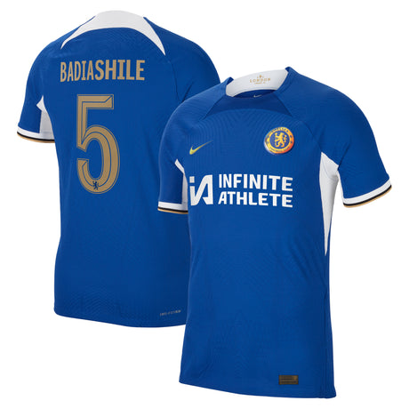 Chelsea Cup Home Vapor Match Sponsored Shirt 2023-24 with Badiashile 5 printing - Kit Captain