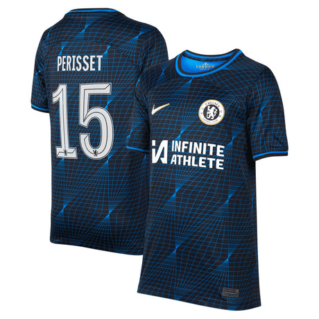 Chelsea Nike Cup Away Stadium Sponsored Shirt 2023-24 - Kids with Perisset 15 printing