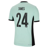 Chelsea Cup Third Vapor Match Sponsored Shirt 2023-24 with James 24 printing - Kit Captain