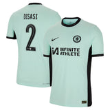 Chelsea Cup Third Vapor Match Sponsored Shirt 2023-24 with Disasi 2 printing - Kit Captain