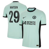 Chelsea Cup Third Vapor Match Sponsored Shirt 2023-24 with Maatsen 29 printing - Kit Captain