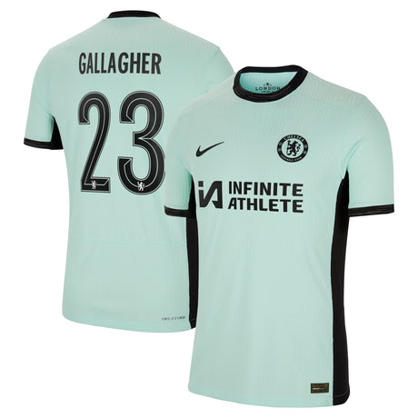 Chelsea Cup Third Vapor Match Sponsored Shirt 2023-24 with Gallagher 23 printing - Kit Captain