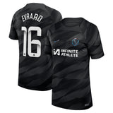 Chelsea WSL Nike Stadium Goalkeeper Sponsored Shirt 2023-24 - Kids with Evrard 16  printing - Kit Captain