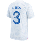 France Away Stadium Shirt 2022 - Kids with Clauss 3 printing - Kit Captain