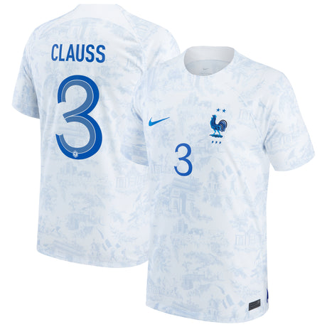 France Away Stadium Shirt 2022 - Kids with Clauss 3 printing - Kit Captain