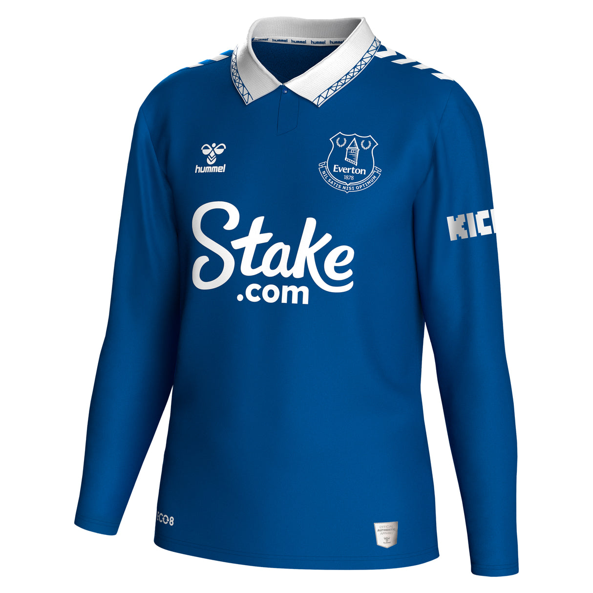 Everton WSL Hummel Home Shirt 2023-24 - Long Sleeve - With Campbell 3 printing - Kit Captain