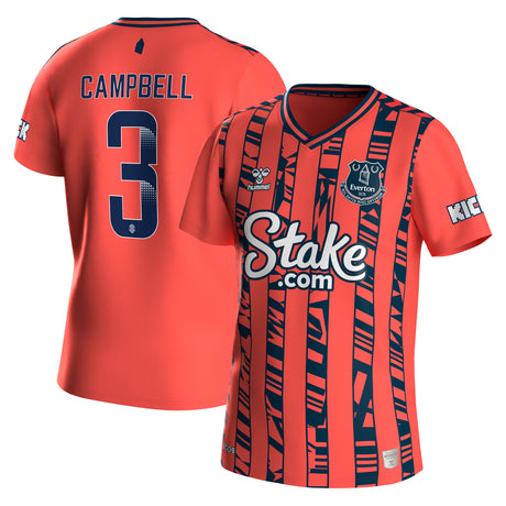 Everton WSL Hummel Away Shirt 2023-24 - With Campbell 3 printing - Kit Captain