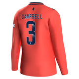 Everton WSL Hummel Away Shirt 2023-24 - Long Sleeve - Kids - With Campbell 3 printing - Kit Captain