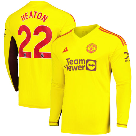 Manchester United EPL Away Goalkeeper Shirt 2023-24 with Heaton 22 printing
