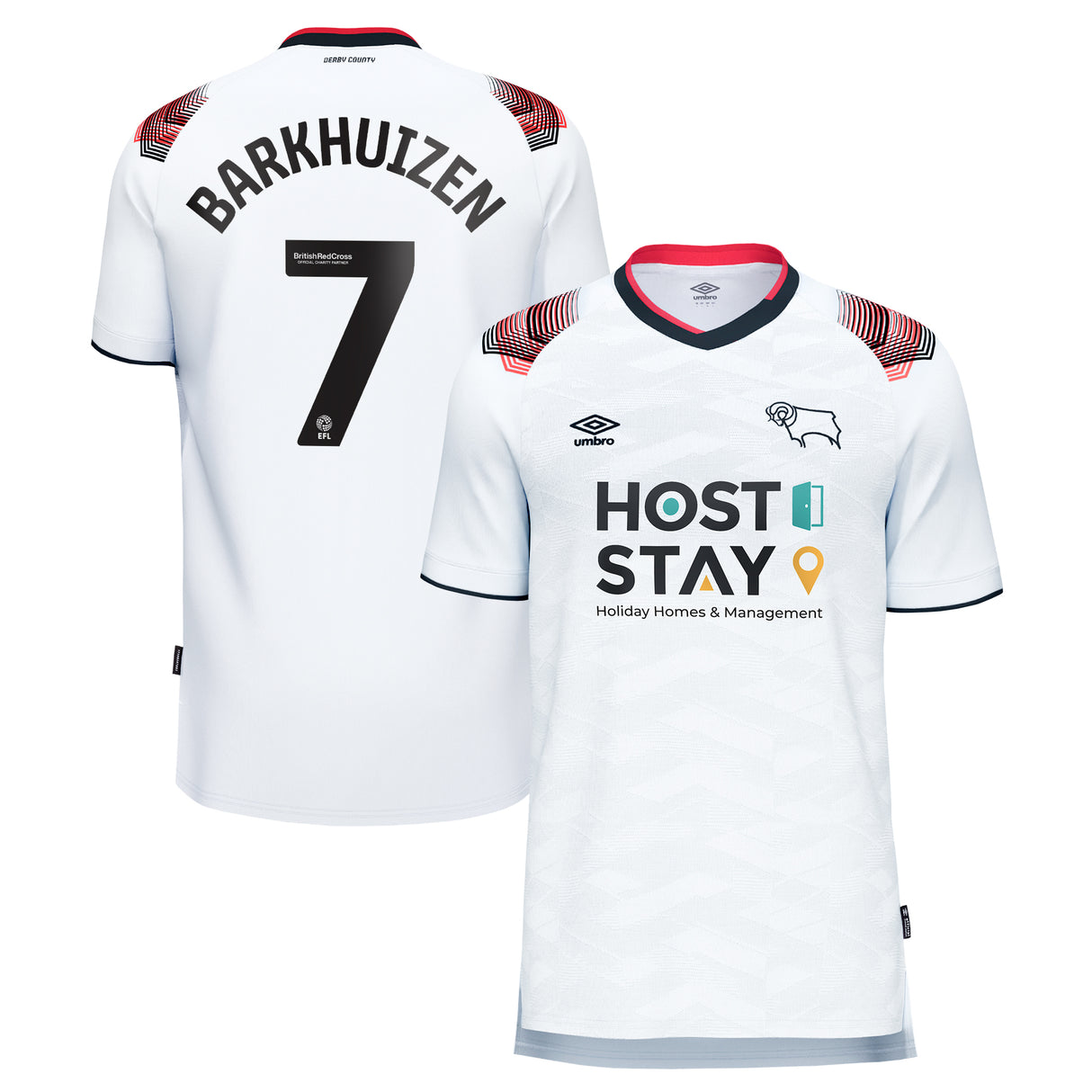 Derby County Umbro Home Shirt 2023-24 - Kids - Tom Barkhuizen 7