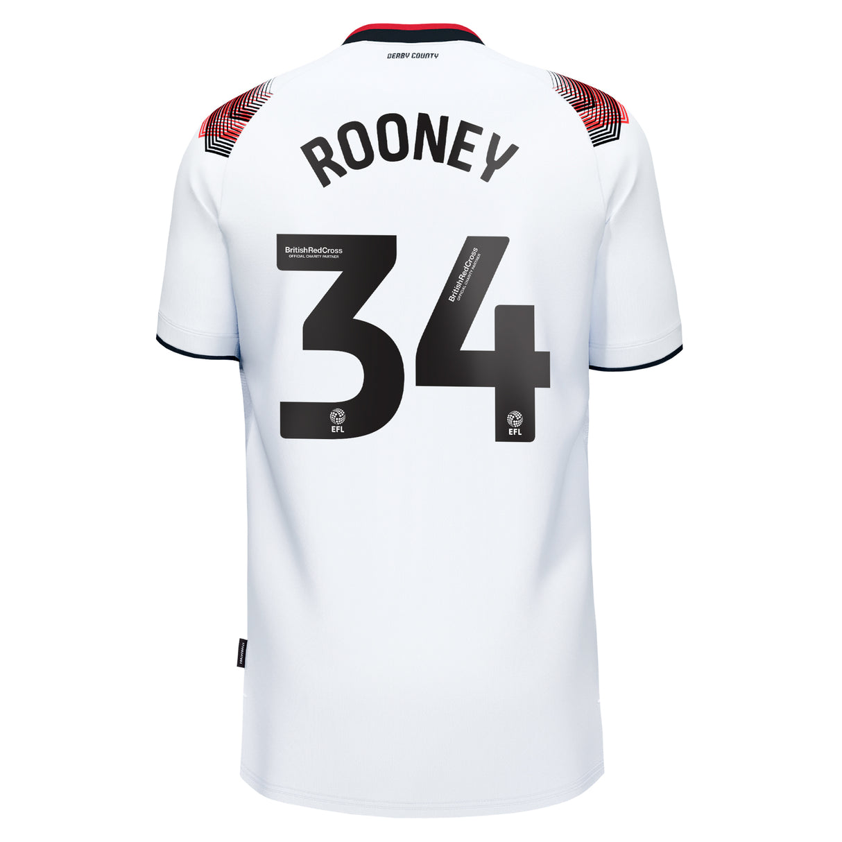 Derby County Umbro Home Shirt 2023-24 - Kids - Jake Rooney 34