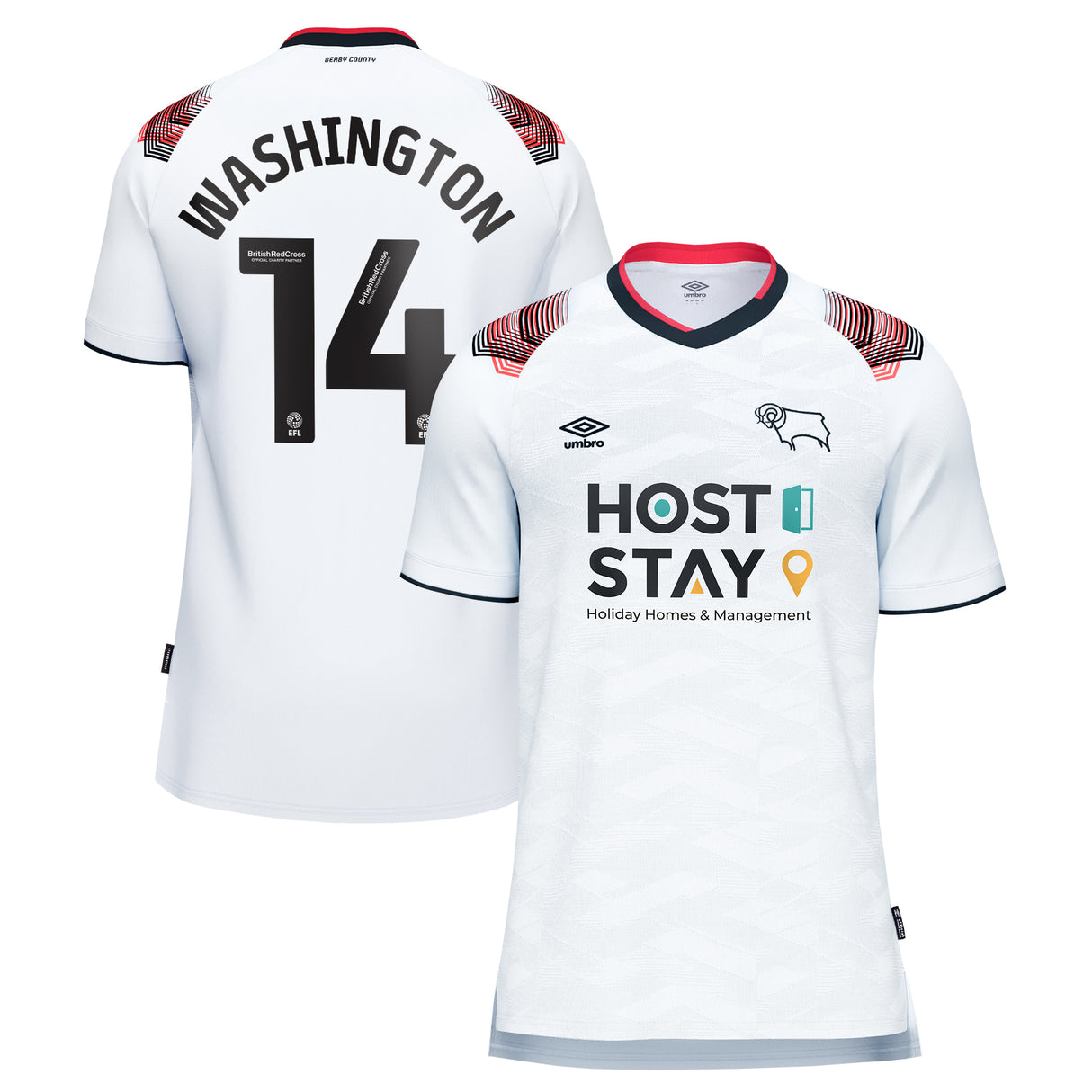 Derby County Umbro Home Shirt 2023-24 - Conor Washington 14