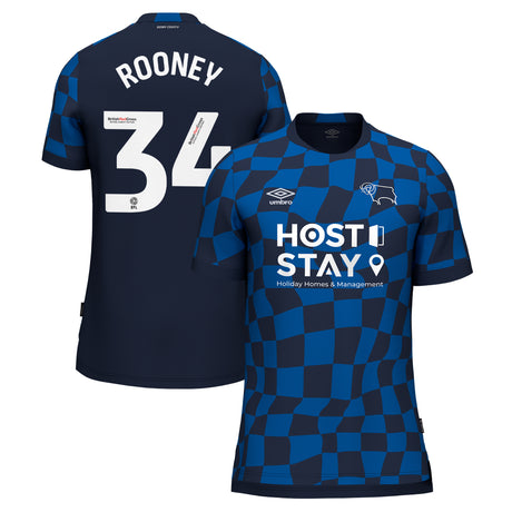 Derby County Umbro Away Shirt 2023-24 - Jake Rooney 34