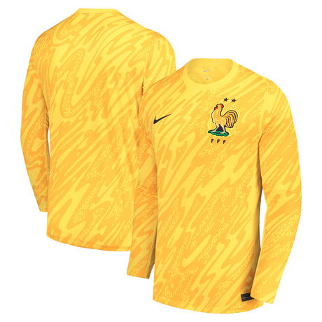 France Nike Goalkeeper Shirt 2024 - Long Sleeve - Kids