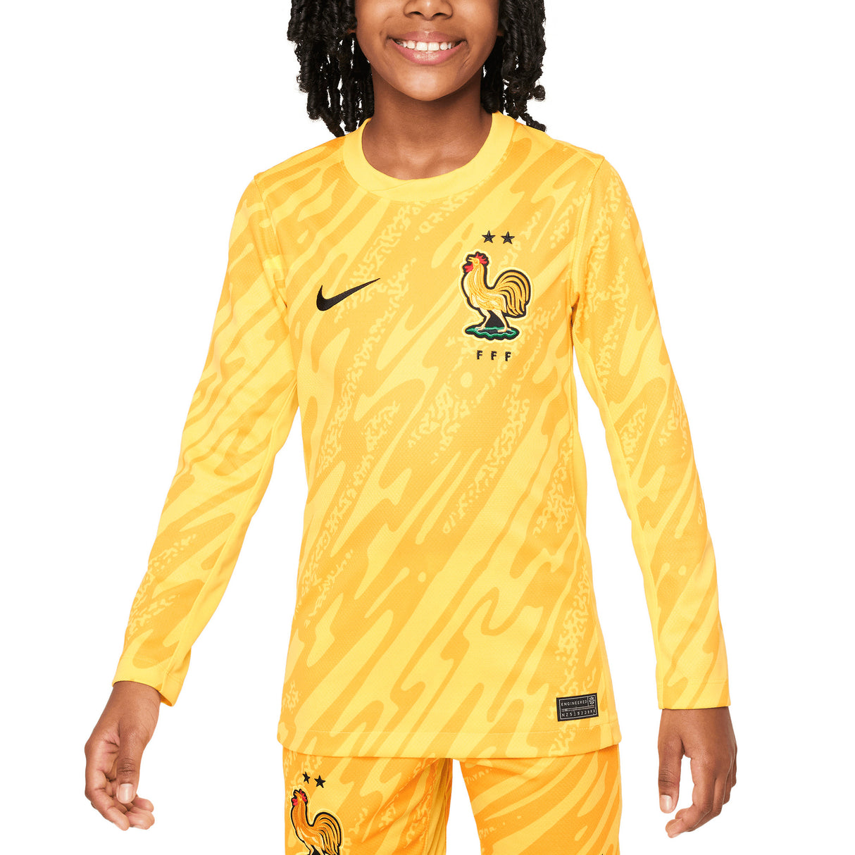 France Nike Goalkeeper Shirt 2024 - Long Sleeve - Kids